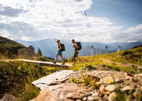 Hiking in autumn