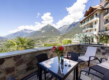 Terrasse des Apartments Kinder der Sonne