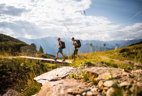 Hiking in autumn