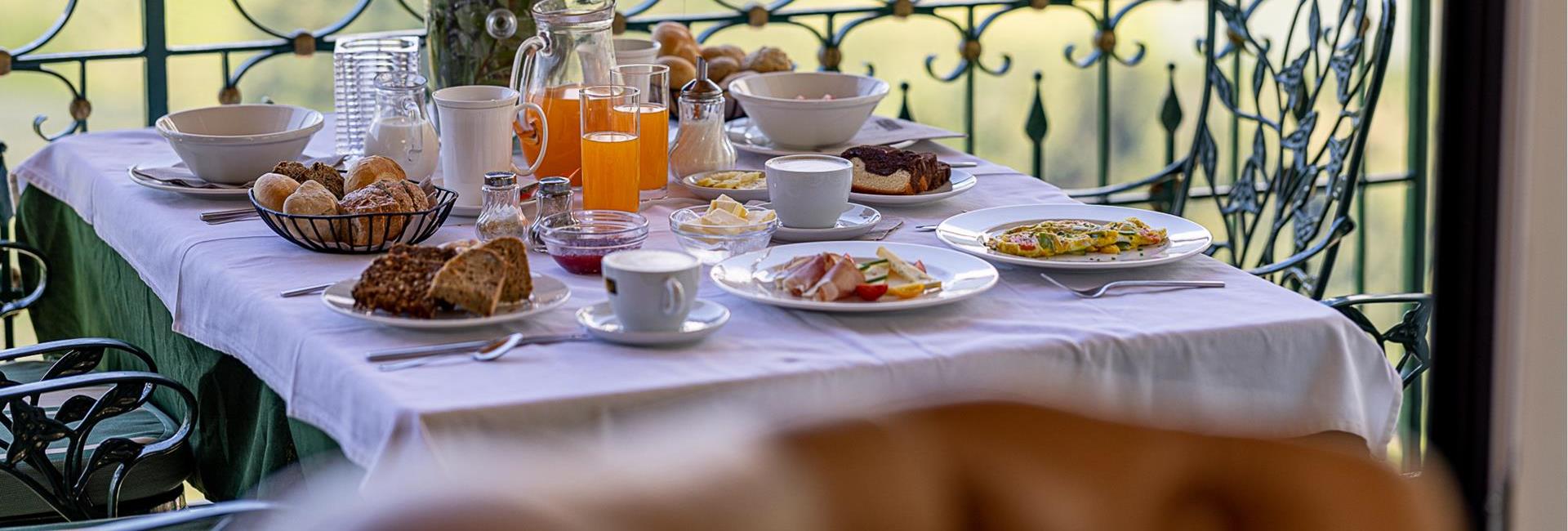 Breakfast on the balcony