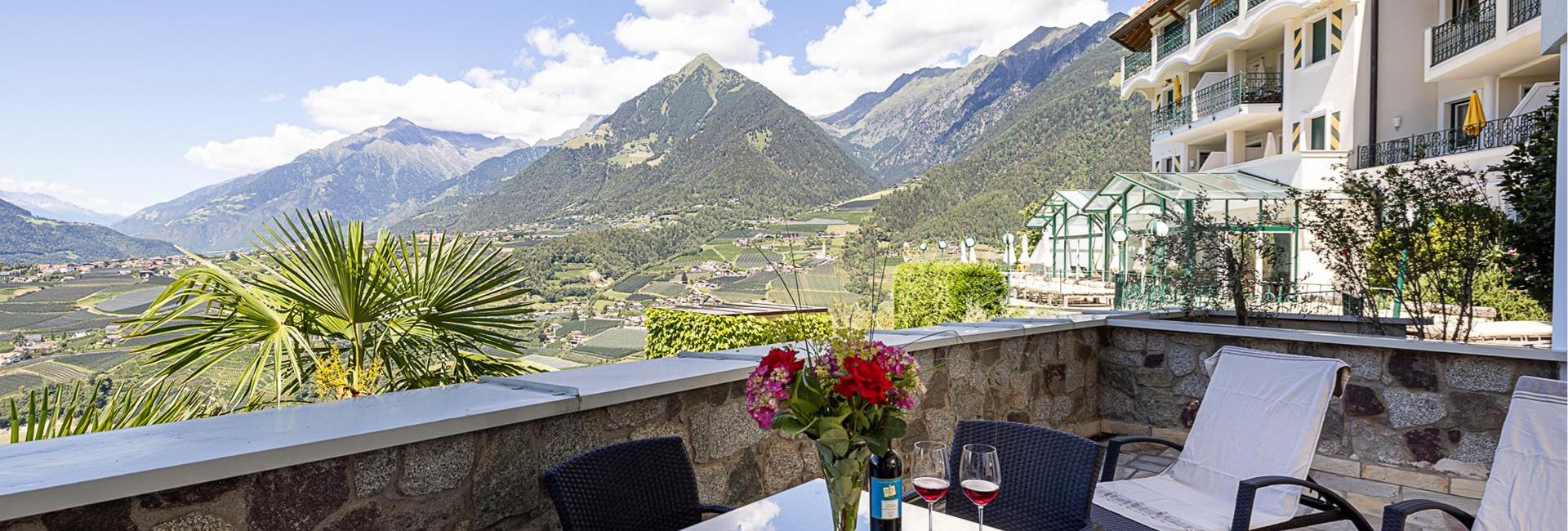 Terrasse des Apartments Kinder der Sonne