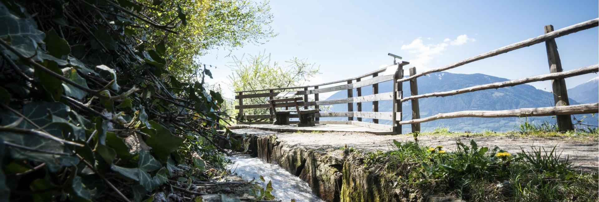 An irrigation channel path